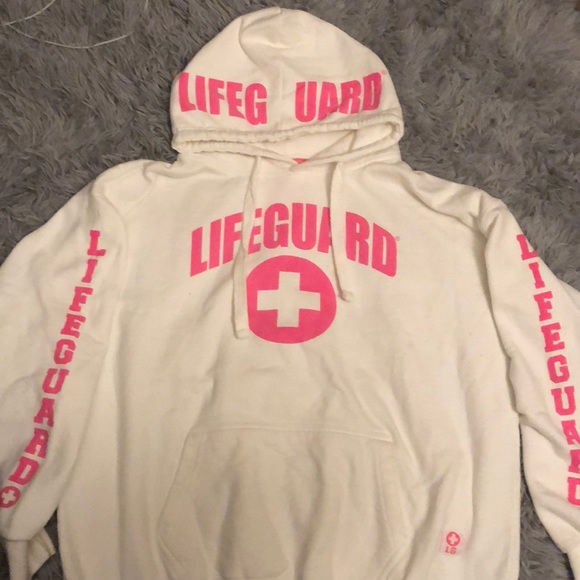 Pink lifeguard hoodie Clearance